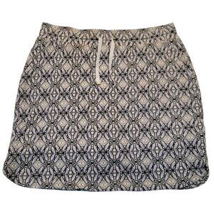 Croft & Barrow Womens Effortless Stretch Geometric Skort Size S Pockets Golf